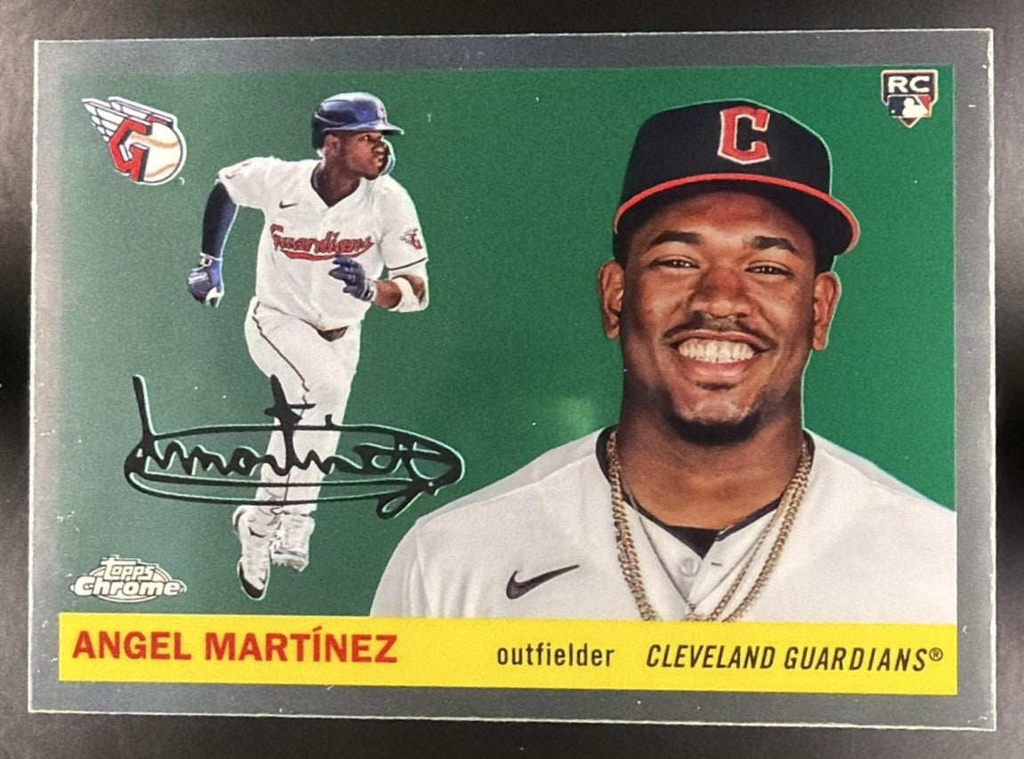 ANGEL MARTINEZ 2025 TOPPS CHROME PLATINUM ANNIVERSARY #359 RC GUARDIANS