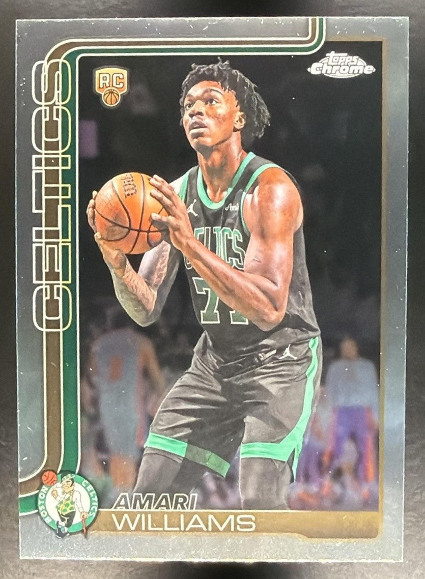 AMARI WILLIAMS 2025-26 TOPPS CHROME UPDATE #197 RC CELTICS