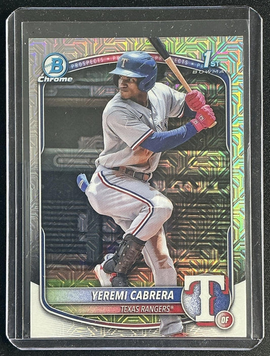 2025 Bowman Yeremi Cabrera #BCP-146 Chrome Mega Box Refractor 1st Prospect