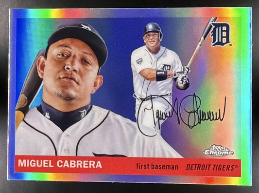 MIGUEL CABRERA 2025 TOPPS CHROME PLATINUM ANNIVERSARY #470 REFRACTOR TIGERS