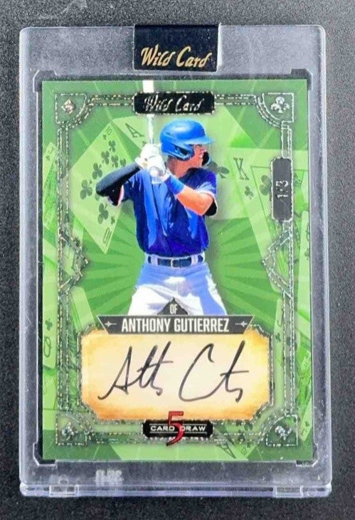 2023 Wild Card 5 Draw Anthony Gutierrez /3 Auto