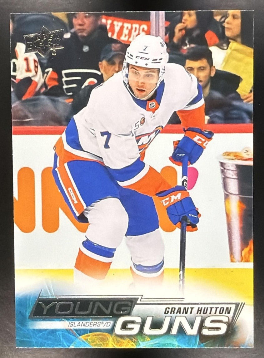 GRANT HUTTON 2022-23 UPPER DECK #485 YOUNG GUNS RC ISLANDERS