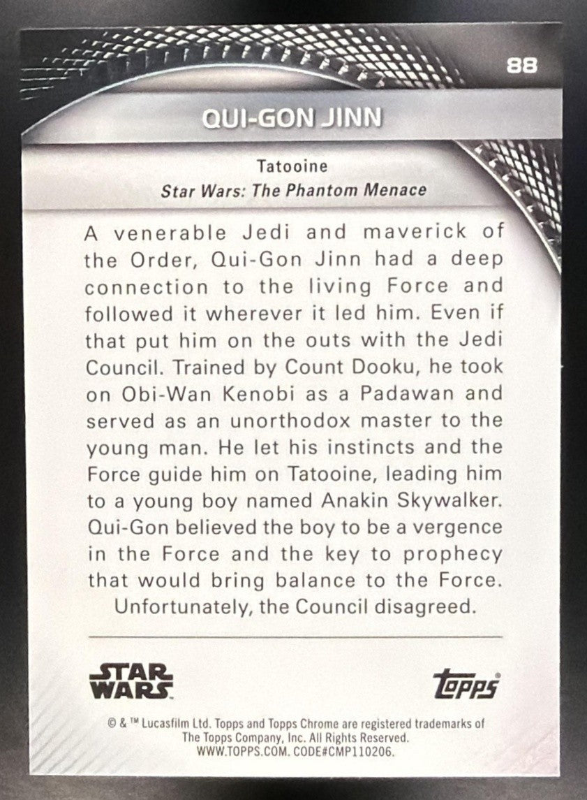 QUI-GON JINN 2025 TOPPS STAR WARS HYPERSPACE #88