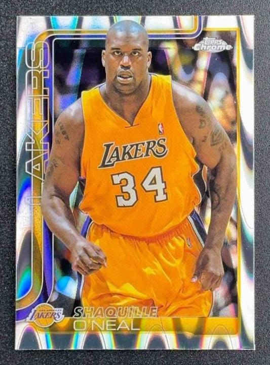 SHAQUILLE O'NEAL 2025-26 TOPPS CHROME #242 RAYWAVE REFRACTOR LAKERS