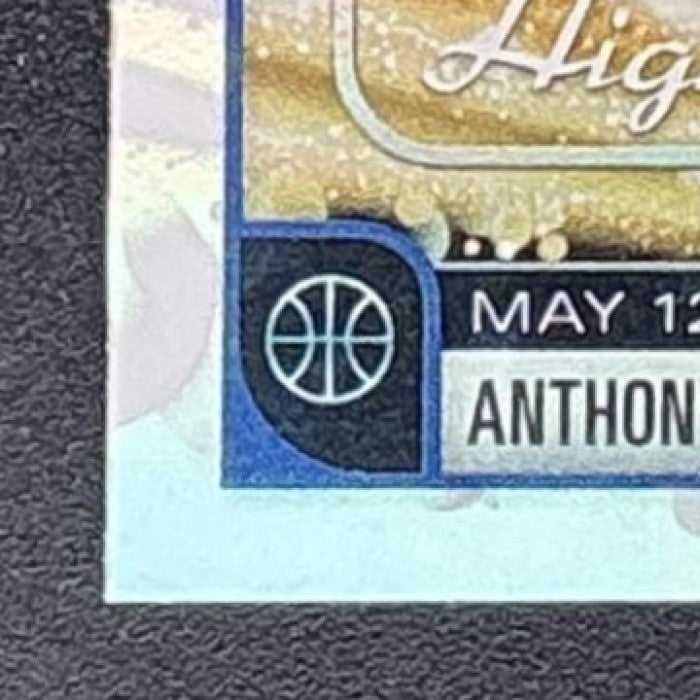 2025 Topps Hoops Anthony Edwards #270 Rainbow Foil Season Highlight