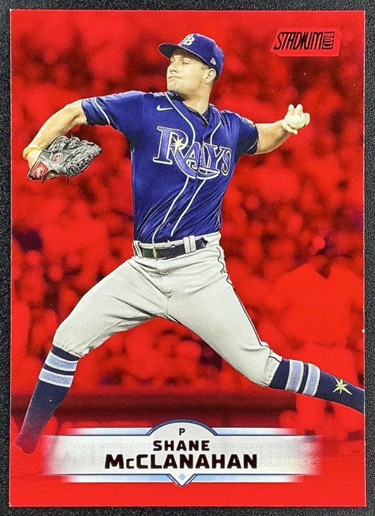SHANE MCCLANAHAN 2025 TOPPS STADIUM CLUB #151 RED FOIL RAYS