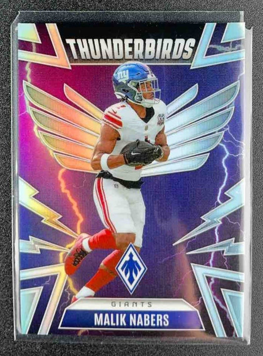 MALIK NABERS 2025 PANINI PHOENIX #39 THUNDERBIRDS GIANTS
