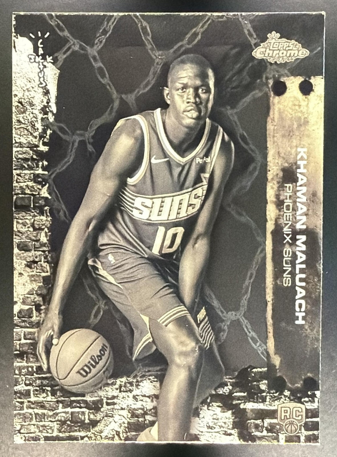 KHAMAN MALUACH 2025-26 TOPPS CHROME X CACTUS JACK #70 RC SUNS
