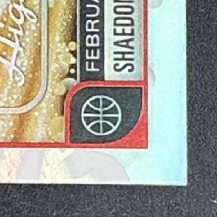 2025 Topps Hoops Shaedon Sharpe #267 Rainbow Foil Season Highlight