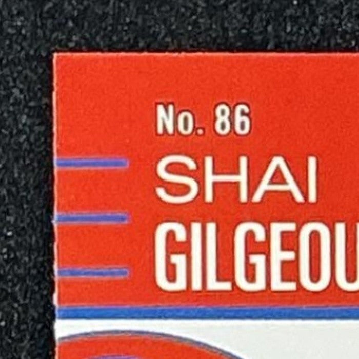 SHAI GILGEOUS-ALEXANDER 2025-26 TOPPS HOOPS #86 RAINBOW FOIL THUNDER