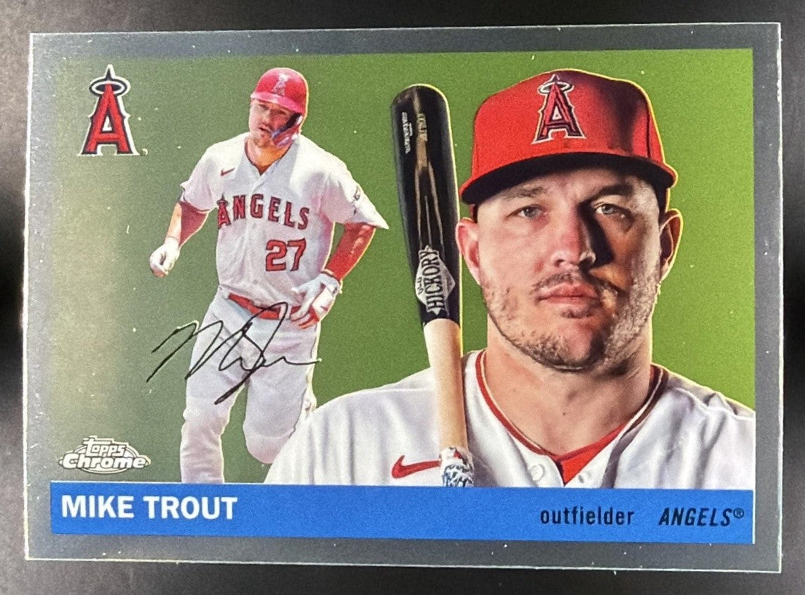 MIKE TROUT 2025 TOPPS CHROME PLATINUM ANNIVERSARY #1 ANGELS