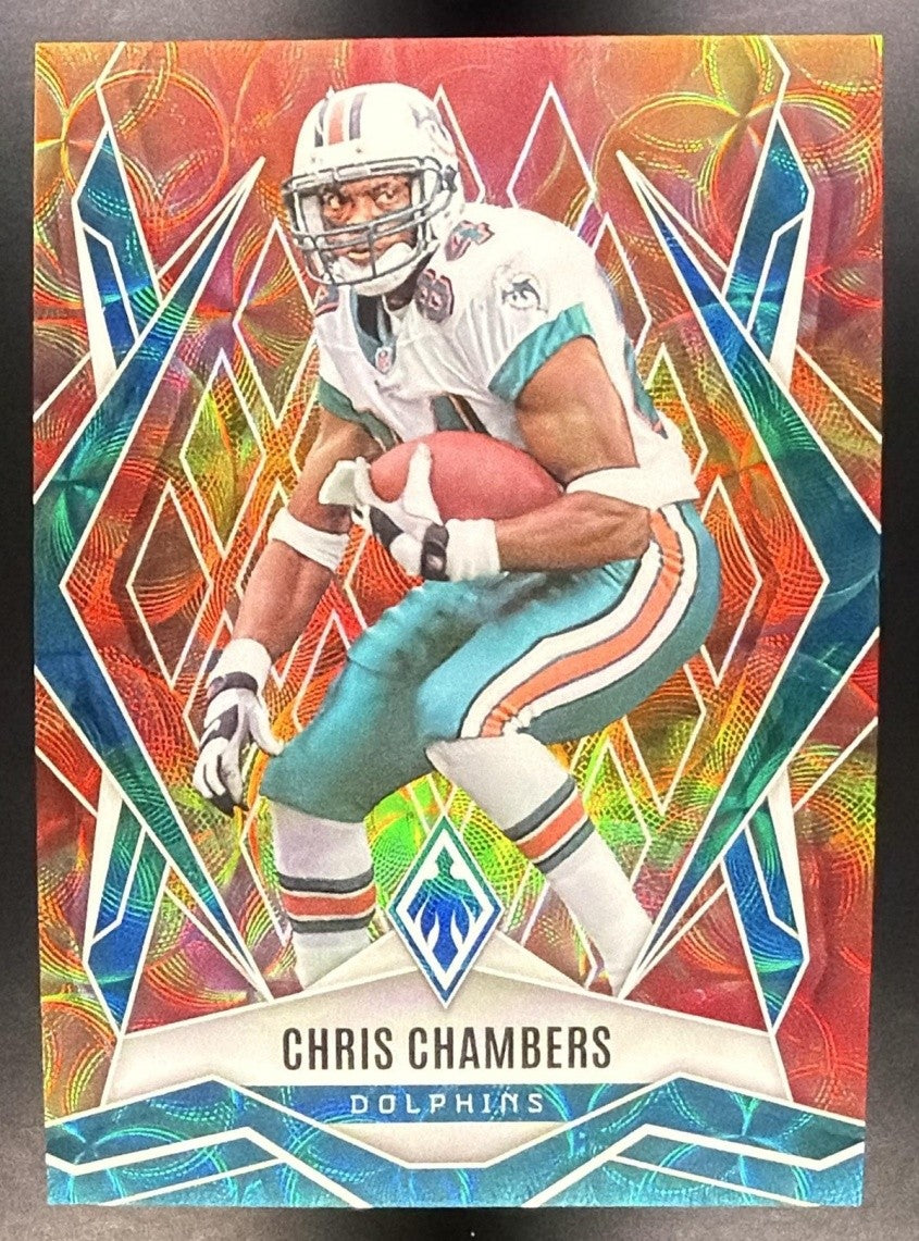 CHRIS CHAMBERS 2025 PANINI PHOENIX FACTORY SET #55 FIREBURST /350 DOLPHINS