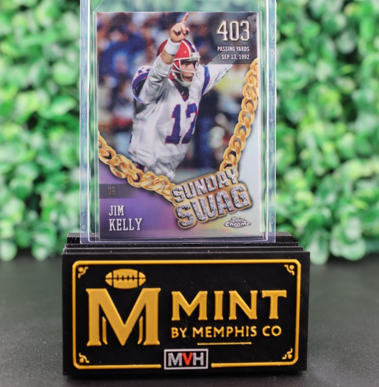 JIM KELLY 2024 TOPPS CHROME SUNDAY SWAG REFRACTOR BILLS HOF