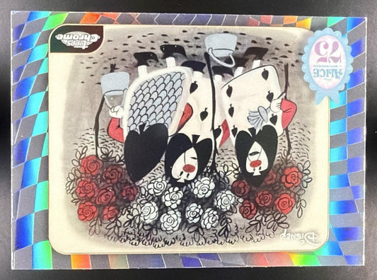 2026 Topps Chrome Disney Painting the Roses Red #AW-10 Alice in Wonderland 75th