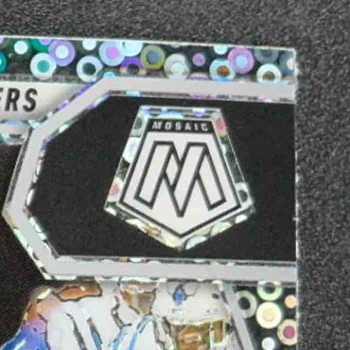 2025 Panini Mosaic Malik Nabers #12 Moments in Time No Huddle Silver Prizm