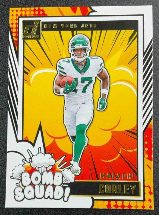 MALACHI CORLEY 2024 PANINI DONRUSS #26 BOMB SQUAD RC JETS