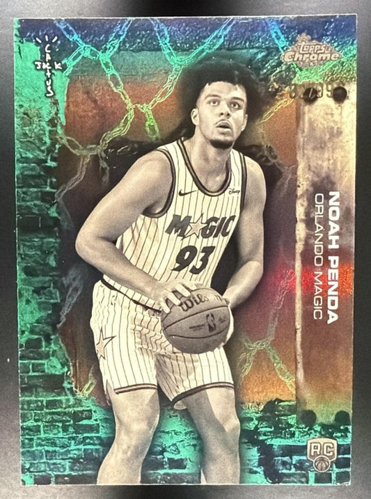 2025 Topps Chrome x Cactus Jack Noah Penda #92 Teal Refractor /299 RC