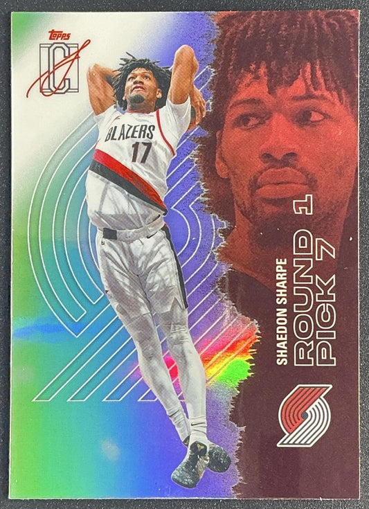 2025 Topps Signature Class Shaedon Sharpe #25 Chrome Veteran Refractor
