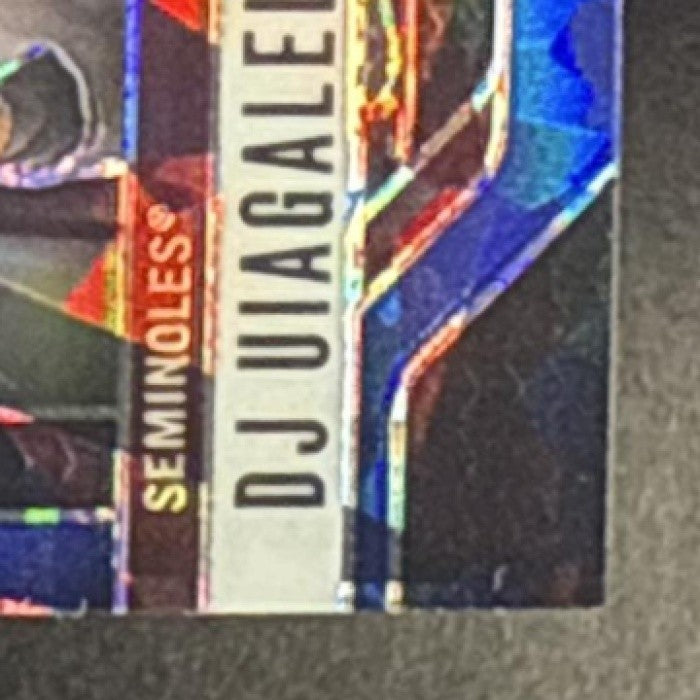 DJ UIAGALELEI 2025 PANINI PRIZM DRAFT PICKS #34 BLUE ICE 35/149 RC SEMINOLES