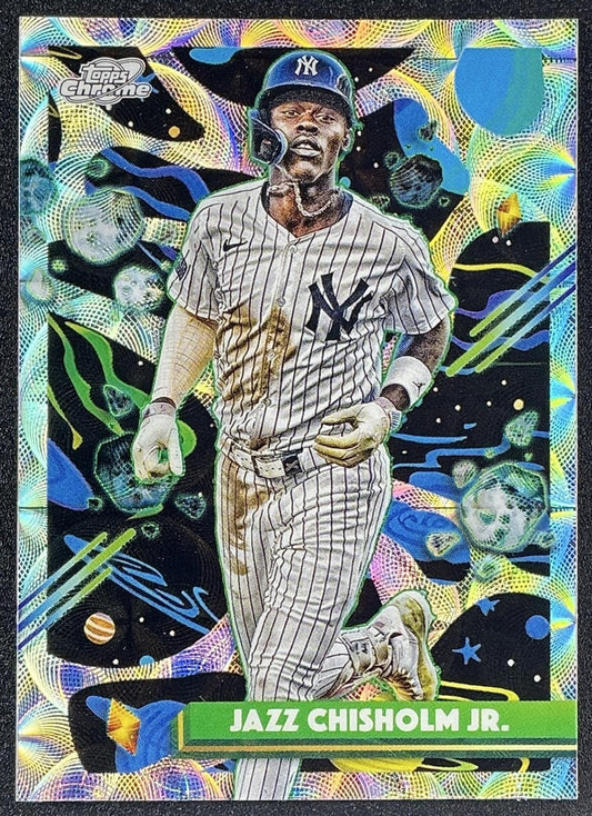 JAZZ CHISHOLM JR. 2025 TOPPS COSMIC CHROME #156 NUCLEUS REFRACTOR YANKEES