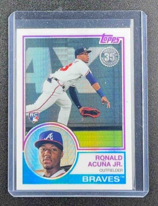 2018 TOPPS UPDATE RONALD ACUNA JR. SILVER PACK RC ROOKIE #101 BRAVES