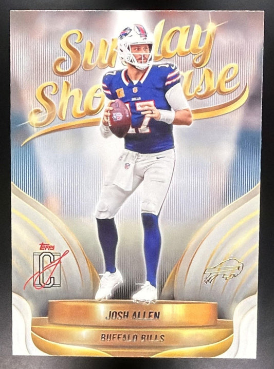 JOSH ALLEN 2025 TOPPS SIGNATURE CLASS #SS-7 SUNDAY SHOWCASE BILLS