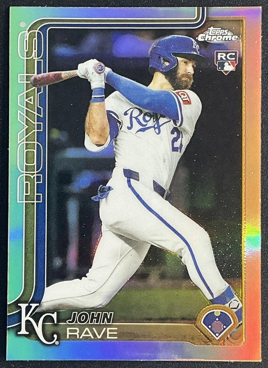 JOHN RAVE 2025 TOPPS CHROME UPDATE #USC136 REFRACTOR RC ROYALS