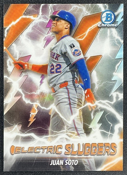 JUAN SOTO 2026 BOWMAN #ES-7 ELECTRIC SLUGGERS CHROME METS