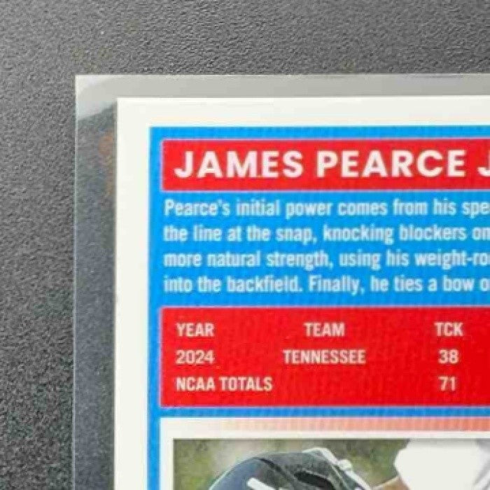 2025 Panini Donruss Optic James Pearce Jr. #240 Rated Rookie Blue Hyper Prizm