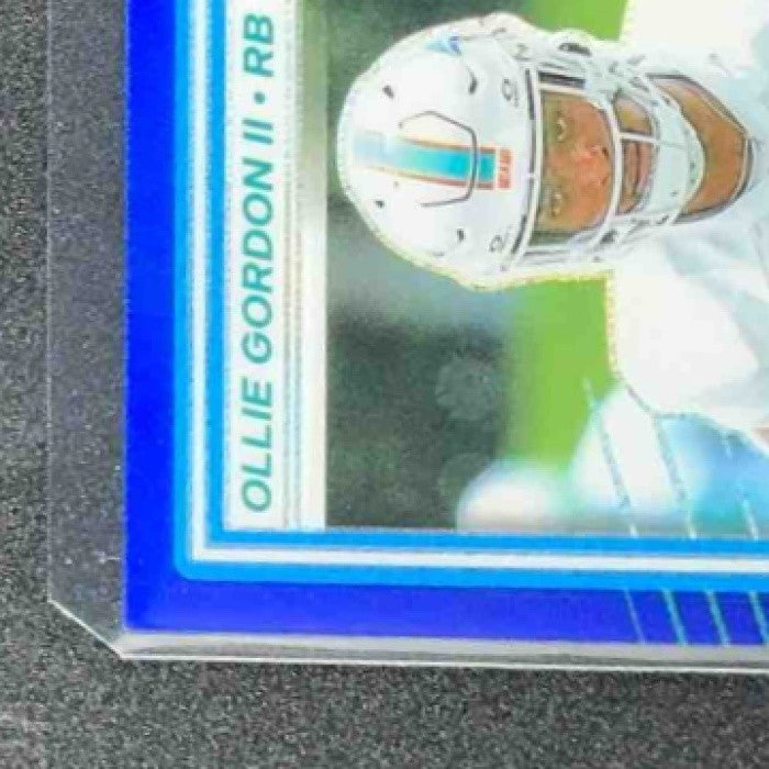 2025 Panini Donruss Optic Ollie Gordon II #218 Rated Rookie Blue Hyper Prizm