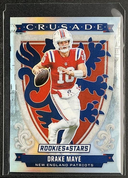 DRAKE MAYE 2025 PANINI ROOKIES & STARS #29 CRUSADE SILVER PATRIOTS