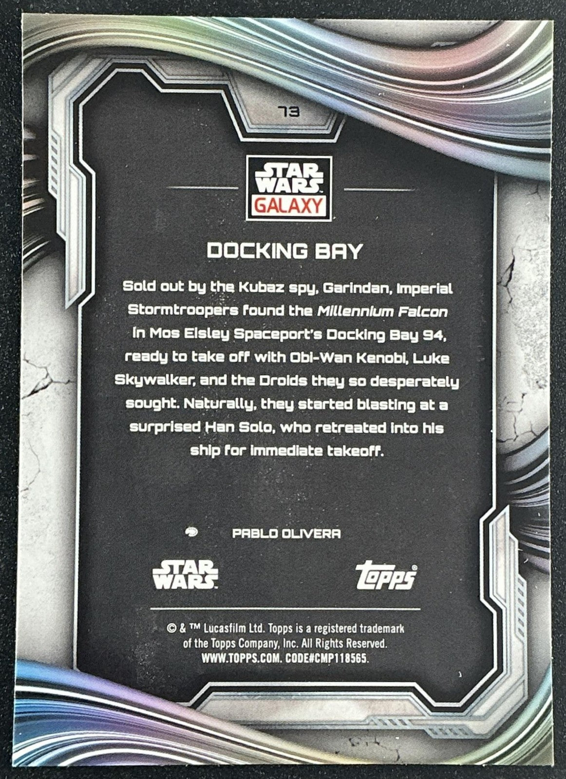 DOCKING BAY 2025 TOPPS CHROME STAR WARS GALAXY #73