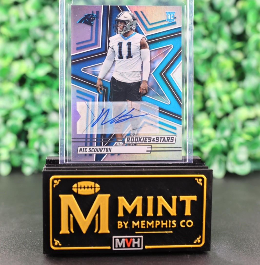 NIC SCOURTON 2025 PANINI ROOKIES & STARS SILVER AUTO RC PANTHERS