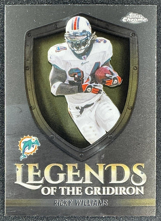 RICKY WILLIAMS 2025 TOPPS CHROME #LOG-14 LEGENDS OF THE GRIDIRON DOLPHINS