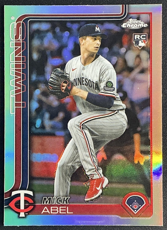 MICK ABEL 2025 TOPPS CHROME UPDATE #USC49 REFRACTOR RC TWINS