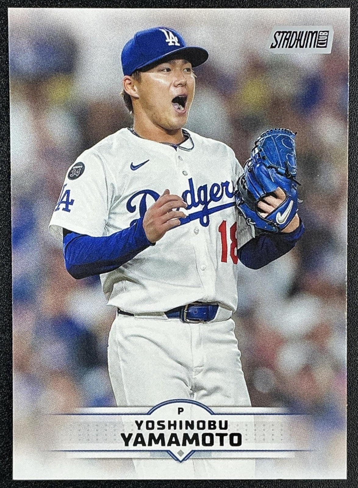 YOSHINOBU YAMAMOTO 2025 TOPPS STADIUM CLUB #184 DODGERS