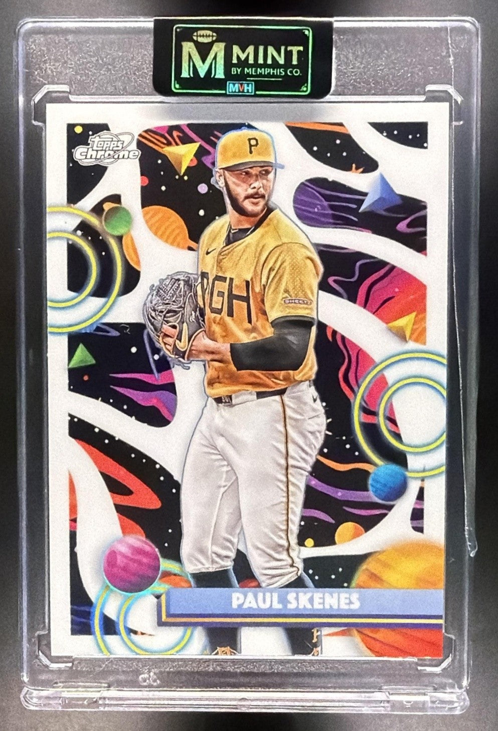 PAUL SKENES 2025 TOPPS COSMIC CHROME #100 WHITE HOLE REFRACTOR PIRATES