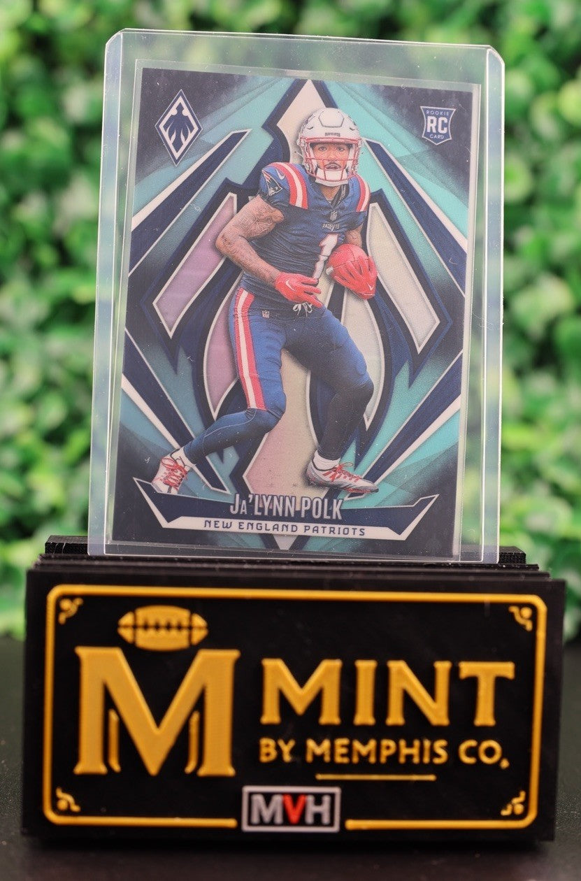JALYNN POLK2024 PANINI PHOENIX #190 TEAL FADE /72 RC PATRIOTS