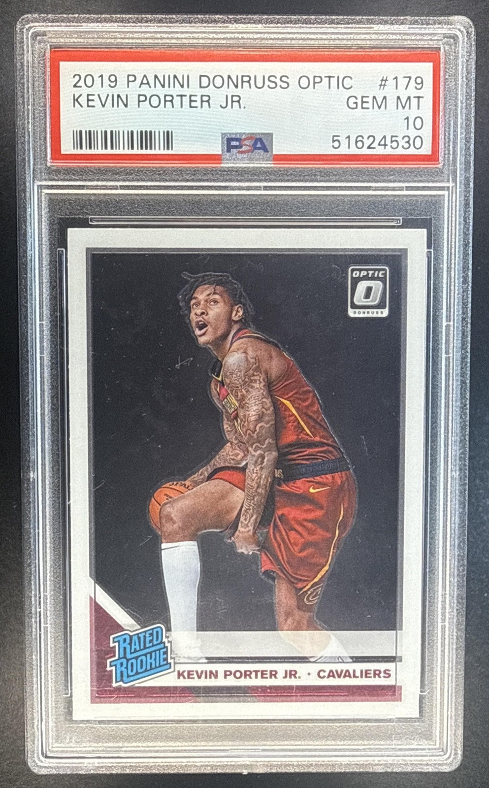 KEVIN PORTER JR. 2019-20 PANINI DONRUSS OPTIC #179 RC CAVALIERS PSA 10
