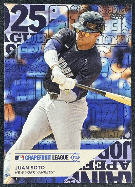 JUAN SOTO 2025 TOPPS #TG-22 TRAINING GROUNDS YANKEES