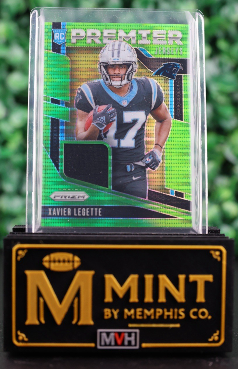 XAVIER LEGETTE 202 PRIZM PREMIER JERSEYS #PJ-XLE NEON GREEN PULSAR RC