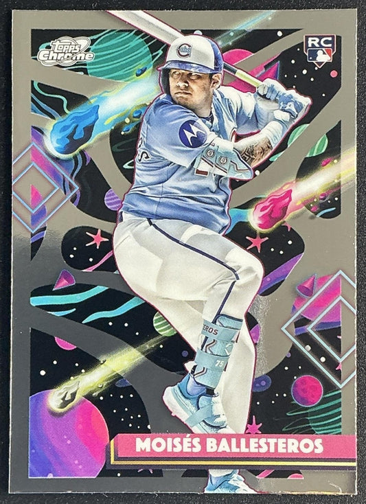 MOISES BALLESTEROS 2025 TOPPS COSMIC CHROME #58 RC CUBS