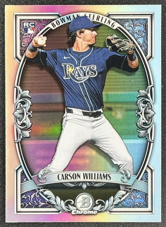 CARSON WILLIAMS 2026 BOWMAN #BST-15 STERLING CHROME RC RAYS