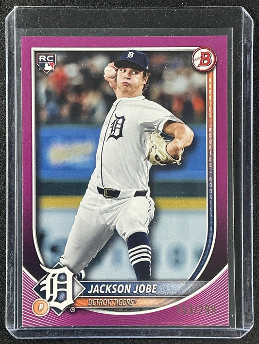 JACKSON JOBE 2025 BOWMAN #50 FUCHSIA BORDER 15/299 RC TIGERS