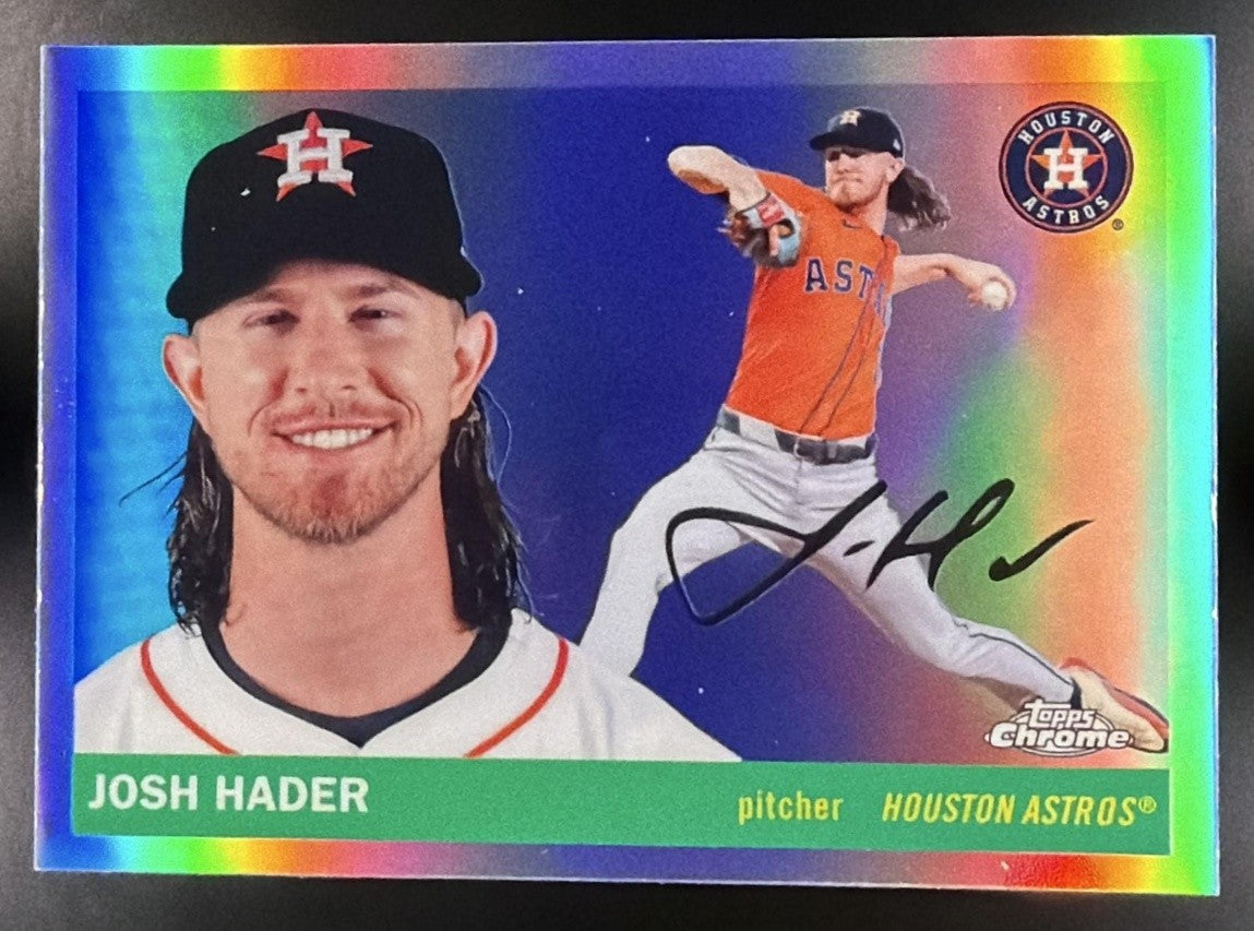 JOSH HADER 2025 TOPPS CHROME PLATINUM ANNIVERSARY #12 REFRACTOR ASTROS