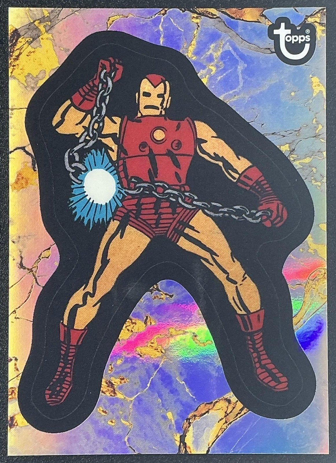 2025 Topps Marvel 1975 Golden Anniversary Iron Man #13 Refractor