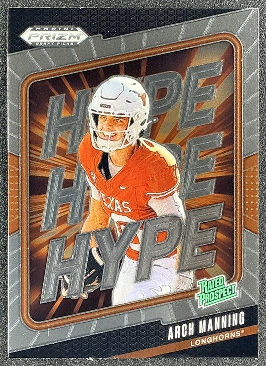 ARCH MANNING 2025 PANINI PRIZM DRAFT PICKS #18 HYPE LONGHORNS