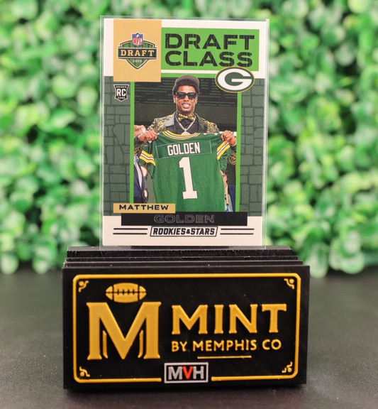 MATTHEW GOLDEN  2025 PANINI ROOKIES & STARS DRAFT CLASS #5 RC