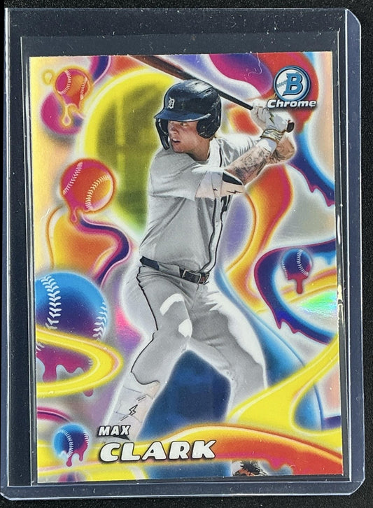 MAX CLARK 2025 BOWMAN CHROME #MM-18 MELT MASHERS TIGERS