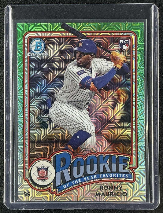 RONNY MAURICIO 2024 BOWMAN MEGA BOX #ROY-1 ROOKIE OF THE YEAR FAVORITES METS